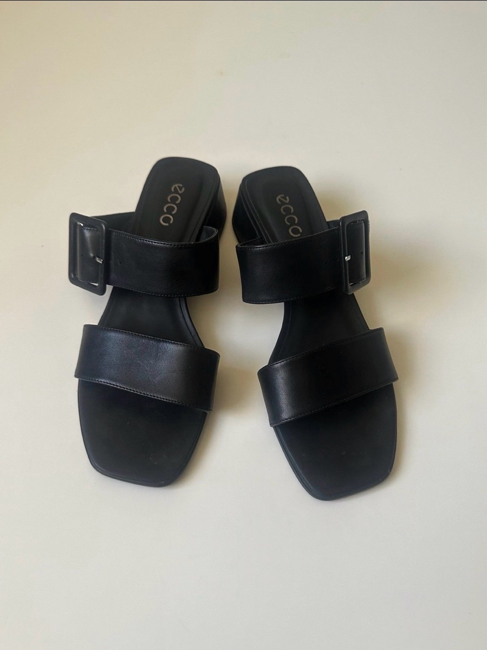 ECCO “Elevate” Squared Sandal | Black - Picture 2 of 7